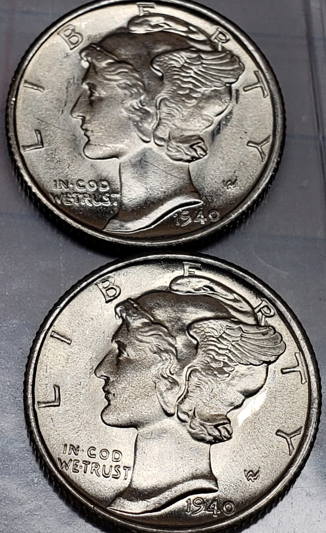 Congratulations-Twins-1940-S-Mercury-Dimes-With-Twin-Mint-Errors.